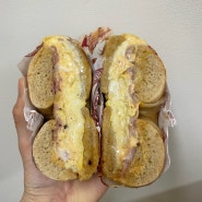 청주 수동 '잇츠베이글 향리단길점' 샌드위치 아침식사