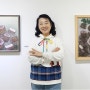 김진영 개인전, 펜으로 수놓은 보라색 꽃의 향연
