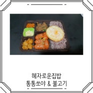 혜자로운집밥 통통쏘야,불고기 GS25 편의점 도시락