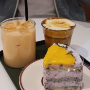 [이수]이수카페 케이크맛집 데이트하기 좋은 토비커피에서 블루베리레모니케이크와 브륄레라떼를 마셔요