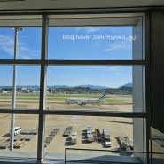후쿠오카 공항 출국 심사 에어부산 탑승후기 셀프체크인