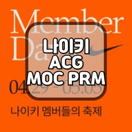나이키 멤버스데이 , ACG 목 프리미엄 구매후기 (사이즈 TIP)