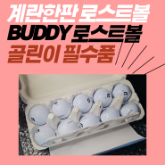 골린이 필수품 로스트볼 추천 - BUDDY 로스트볼