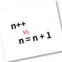 'n++' 코드가 'n=n+1' 보다 더 빠르게 처리되는가요?