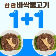 여름 별미, 한판 바싹 불고기 1+1 이벤트!