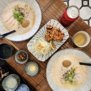 순천 신대지구 맛집 지라멘 닭육수 우려내 진한 국물 일본 라멘