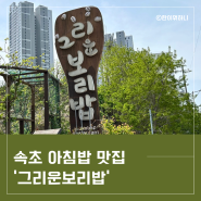 속초 아침식사가능한 '그리운보리밥' 강원 향토 음식 나물정식 (아이랑 가기에도 좋은 보리밥 맛집)