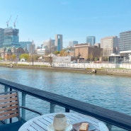 오사카 기타하마 카페 모토커피 리버뷰 맛집 MOTO COFFEE