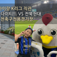 K리그 축구 직관 [인천 vs 전북] 후끈 달아오른 숭의 아레나
