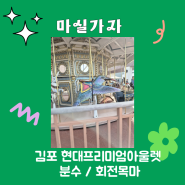 김포 아기랑 가볼만한곳 김포 현대프리미엄아울렛 분수 / 회전목마
