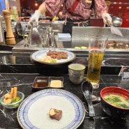 마카오 갤럭시호텔 와규 철판요리 맛집 희성 요시모리
