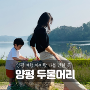 [양평 여행] 서울 근교 아이와 가볼만한 곳, 바람이 선선한 양평 두물머리