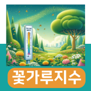 기상청의 전국(서울, 대전) 꽃가루 주의보 농도 및 위험 지수