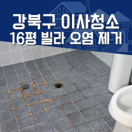 강북구 16평 빌라 이사청소 찌든때 제거 과정