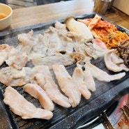 인천 맛집 용현시장 용현동 고기집추천 무쇠삽겹살과 왕갈비탕