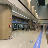 후쿠오카 여행 제주항공 L카운터 비행기 좌석 1터미널 탑승동 셔틀트레인 타는 곳 안내