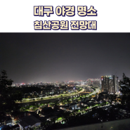 대구 북구 침산공원 전망대 야경 명소(feat. 벚꽃 돌계단 포토존)
