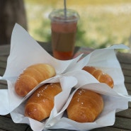 가평 유명산자연휴양림 카페 오렌지루프 소금빵 맛있는 정원카페