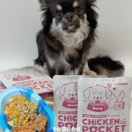 강아지 생식 자연식 정글키친 치킨포켓 제품 협찬 급여 후기