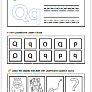 Sound and Shape Worksheet - Quarrelsome Queen