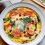 시금치 달걀 프리타타 오믈렛 만들기 에그 시금치 프리타타 오븐 요리
