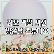 김포 구래동 신생아 100일(백일) 사진, 밝은달 스튜디오에서 셀프로 촬영 후기!