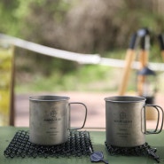 캠핑 냄비받침대 800도씨 크로셰 컵받침 티코스터 와이어 팟 스탠드 블랙