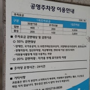 야탑역 공영주차장, 야탑주차정보 주차요금