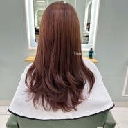 호치민 미용실 : Hair salon L / 헤어살롱엘 , 붉은 기 많은 모발 톤 다운 하기 , 레드 오렌지 컬러