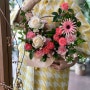[웨이비플라워] FLOWER BASKET - 페어플로우 장미