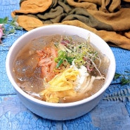 도토리 묵밥 여름 메뉴 묵사발 육수 만들기 도토리묵요리