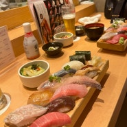 도쿄 긴자 초밥 맛집 늦은시간 까지 하는 이타마에 스시