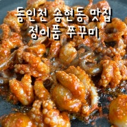 동인천 송현동 맛집 정이품쭈꾸미