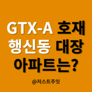 GTXA 덕양구 행신동 대장 아파트는 누구? (행신역 아파트, 대곡역 아파트)