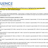 Flunece Energry 24. 1Q 재무실적