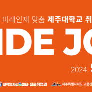 2024 WIDE JOB FAIR 제주대학교 취업정보박람회 참여기업 정보