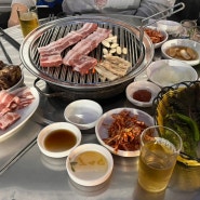 부산 남포동 노상맛집 야외테이블 낭만 가득한 왕대박숯불갈비