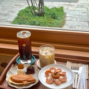 행궁동 한옥 카페 : 온유여월 - 호두 크림치즈 곶감 말이, 붕어 소금빵