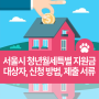 서울시 청년월세특별 지원금 및 대상자, 신청 방법, 제출 서류