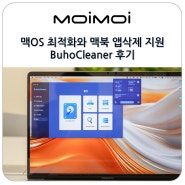 맥OS 시스템 최적화 애플 맥북 앱삭제와 램 저장 공간 확보를 지원하는 BuhoCleaner 후기