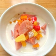 사이다 수박화채 만드는법 백종원 과일화채 우유 수박요리