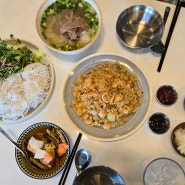 포앤드 수원 영통역 맛집 쌀국수 분짜 볶음밥 퍼주는 식당