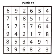두뇌트레이닝 퀴즈 2947 4개의 숫자 조각2