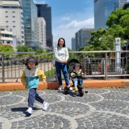 아이들과 함께 서울시청광장, 청계천