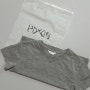 프븏스 시그니처 ‘크롭트 자수 티셔츠’ (착용샷 o)