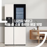 LG전자 냉장고 작동 중 발생하는 소음 및 해결 방법