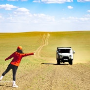 몽골 달란자드가드에서 바양작 가던길 초원 풍경