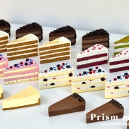 [ Prism mood 프리즘무드 ] 조각케이크 / 티라미수 / 레드벨벳 / 당근케이크 / 초콜렛 / 치즈케이크 / 녹차 / / 카페모형 / 디저트모형 / 음식모형 / 디저트납품
