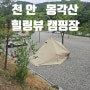 천안_넓은 사이트가 매력적인 "천안 몽각산 힐링뷰 캠핑장"