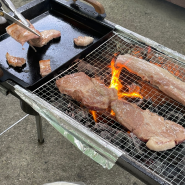 홍성/내포 캠핑 야외에서 고기 구워 먹을 수 있는 스타바베큐 솔직후기 (예약 필수, 애견 동반)